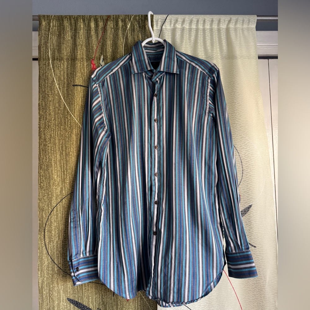 Etro Multicolor Striped Men's Shirt - Sz 40